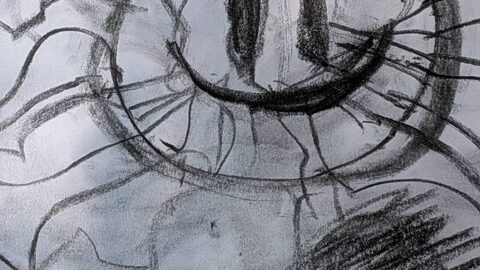 Charcoal from the fire: woodland drawing