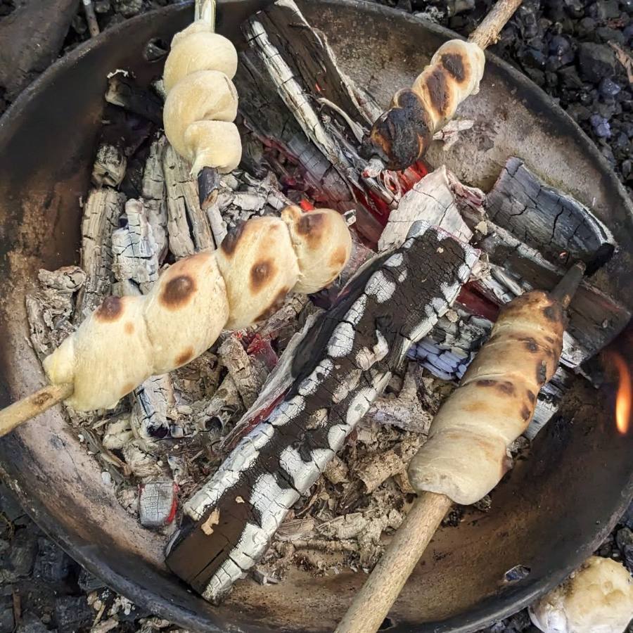 Campfire toasting sticks